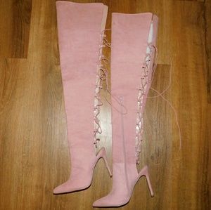 Suede Over knee Boots
